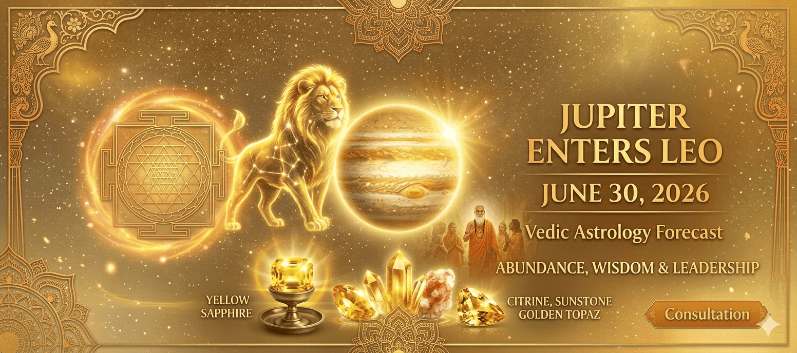 Jupiter Enters Leo June 30 2026 | Best Gemstones for Leo