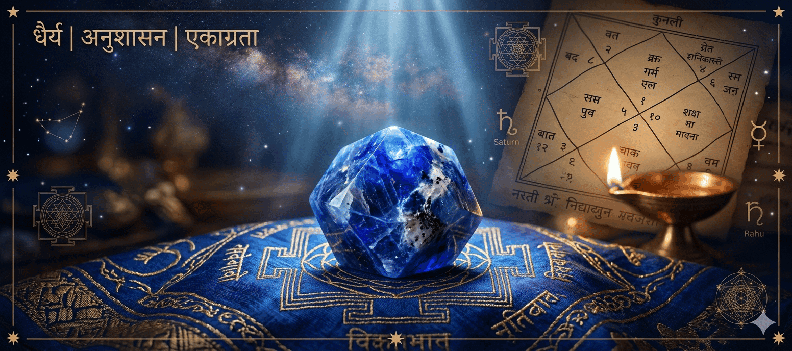 Dumortierite Stone Benefits – Patience, Discipline, Focus & Spiritual Wisdom