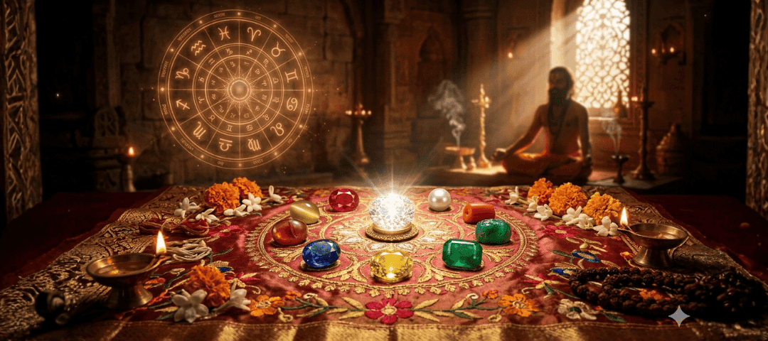 Gemstone for Each Zodiac Sign (Rashi Ratna) – Complete Vedic Guide